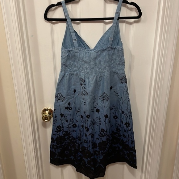 Sonoma Navy Blue Flower Sun Dress 👗NWT - Picture 3 of 3